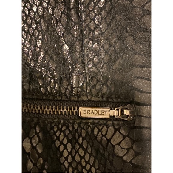 Bradley Bayou Leather Reptile Print Jacket, size Large - Picture 10 of 11